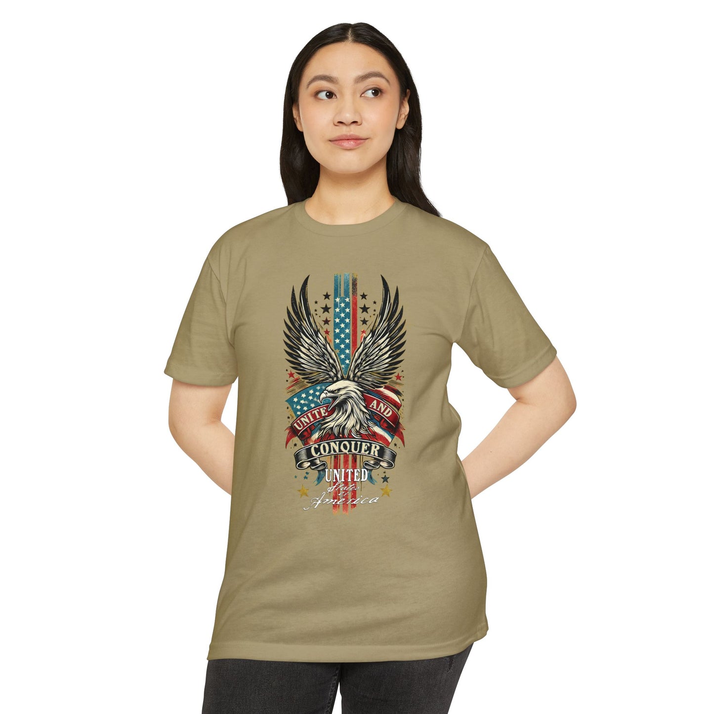 UNITE AND CONQUER Unisex CVC Jersey T-shirt