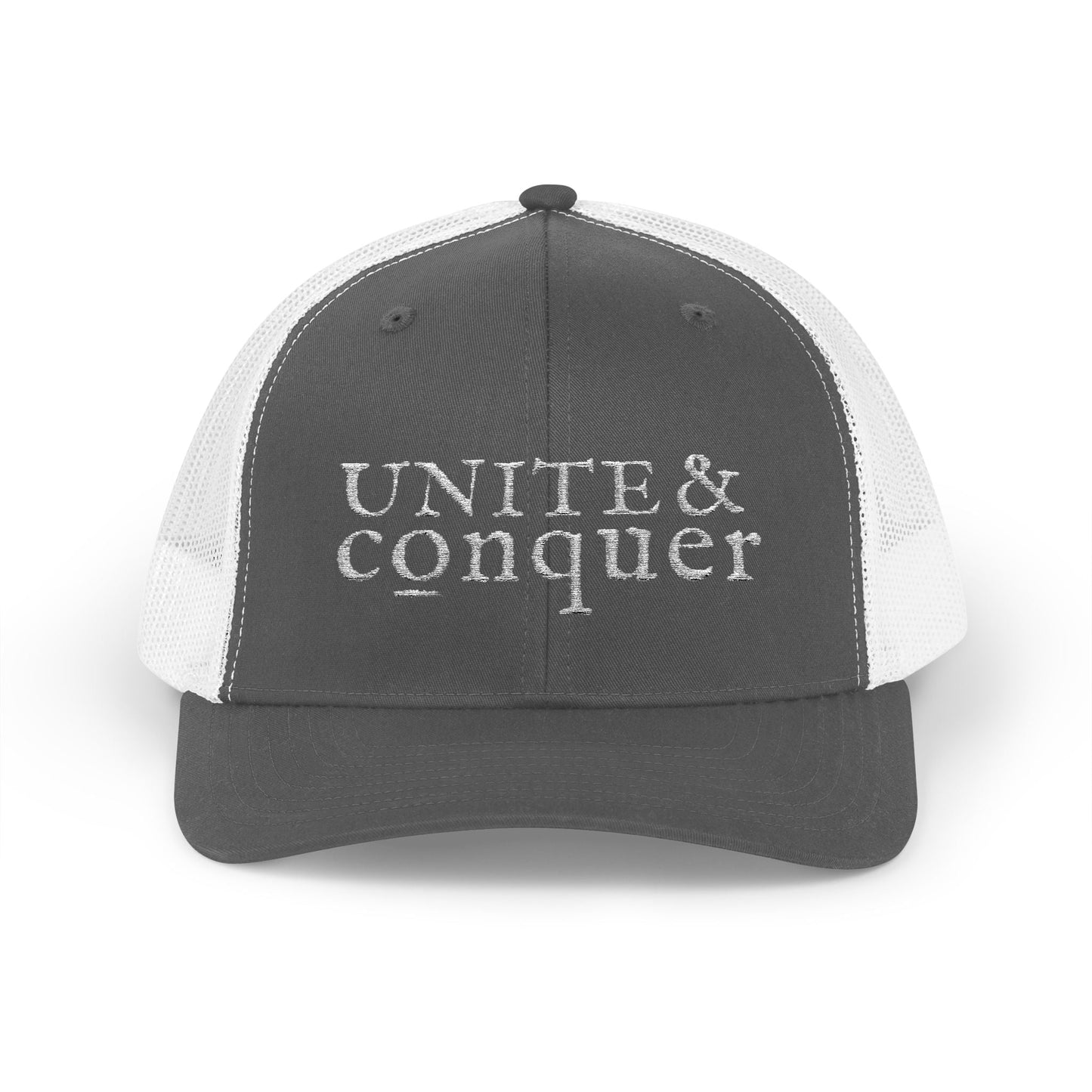 UNITE AND CONQUER Snapback Trucker Cap