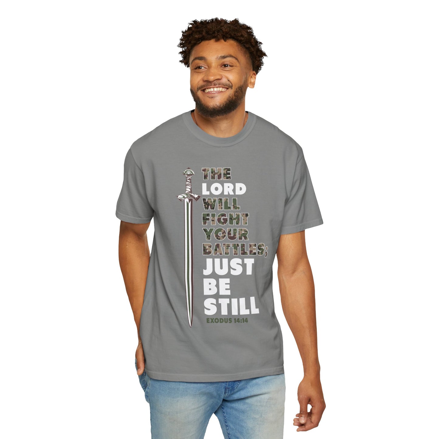 THE LORD WILL FIGHT YOUR BATTLES Oversized Tee
