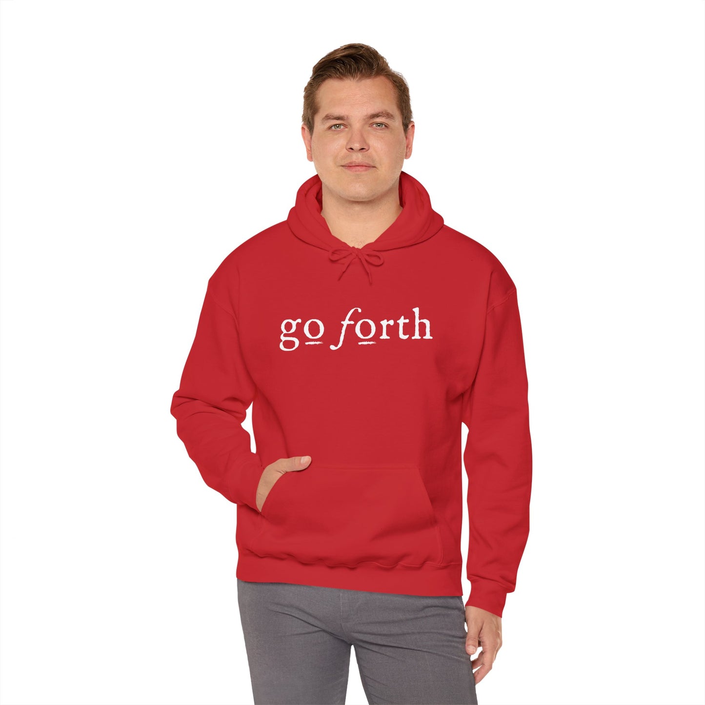 GO FORTH MEN'S Hooded Sweatshirt