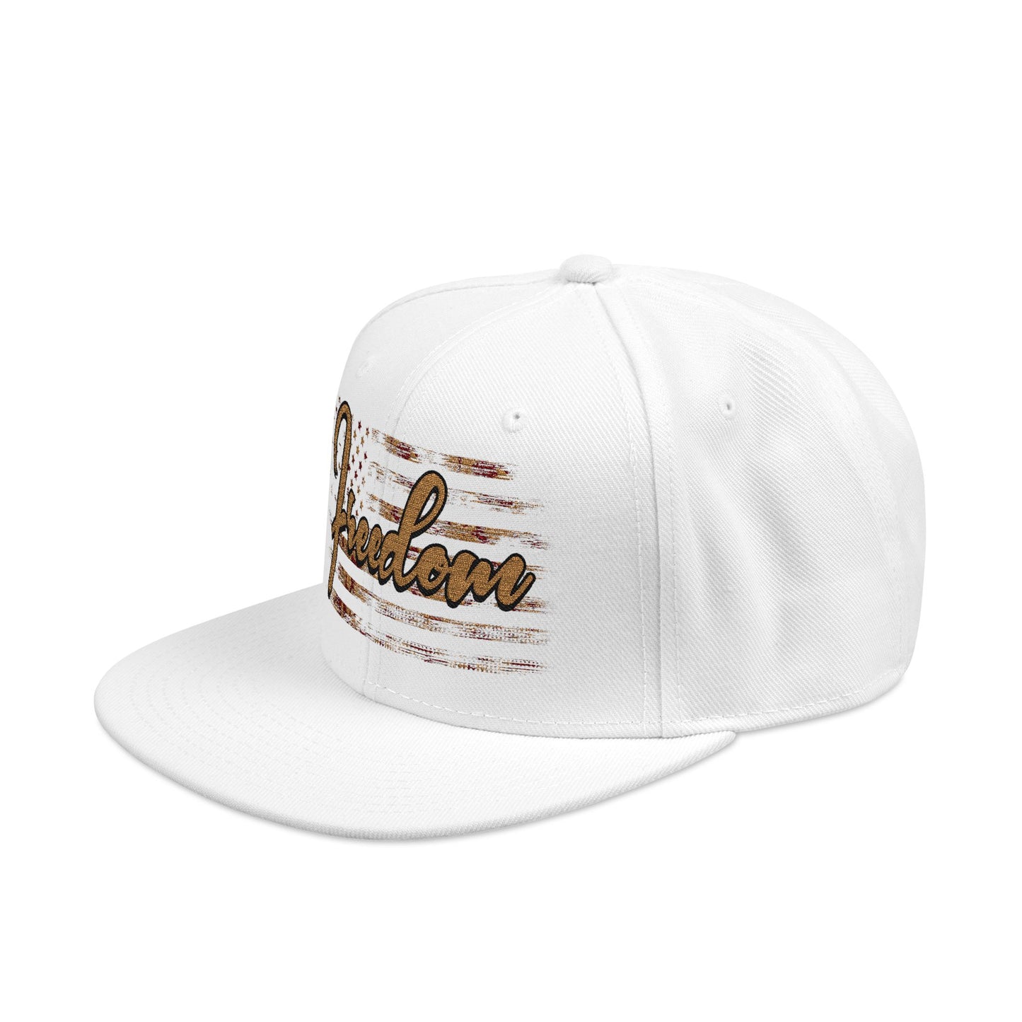 FREEDOM W/ CAMO FLAG Embroidered Snapback hat