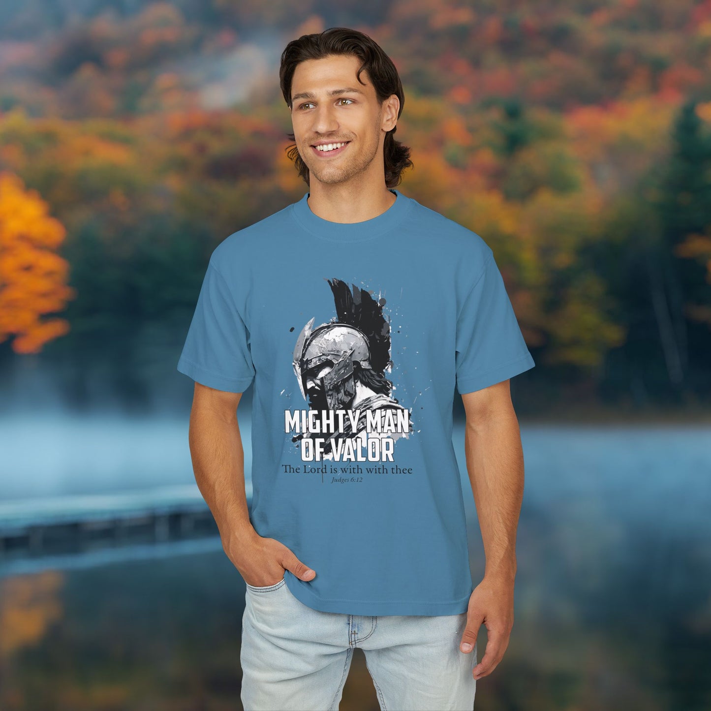 MIGHTY MAN OF VALOR - the Lord is with you. Unisex Urban Heavy Tee