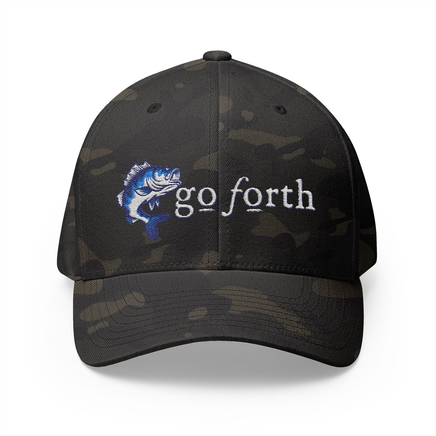 Go Forth, Outdoor Hat, Embroidered Fishing Cap -