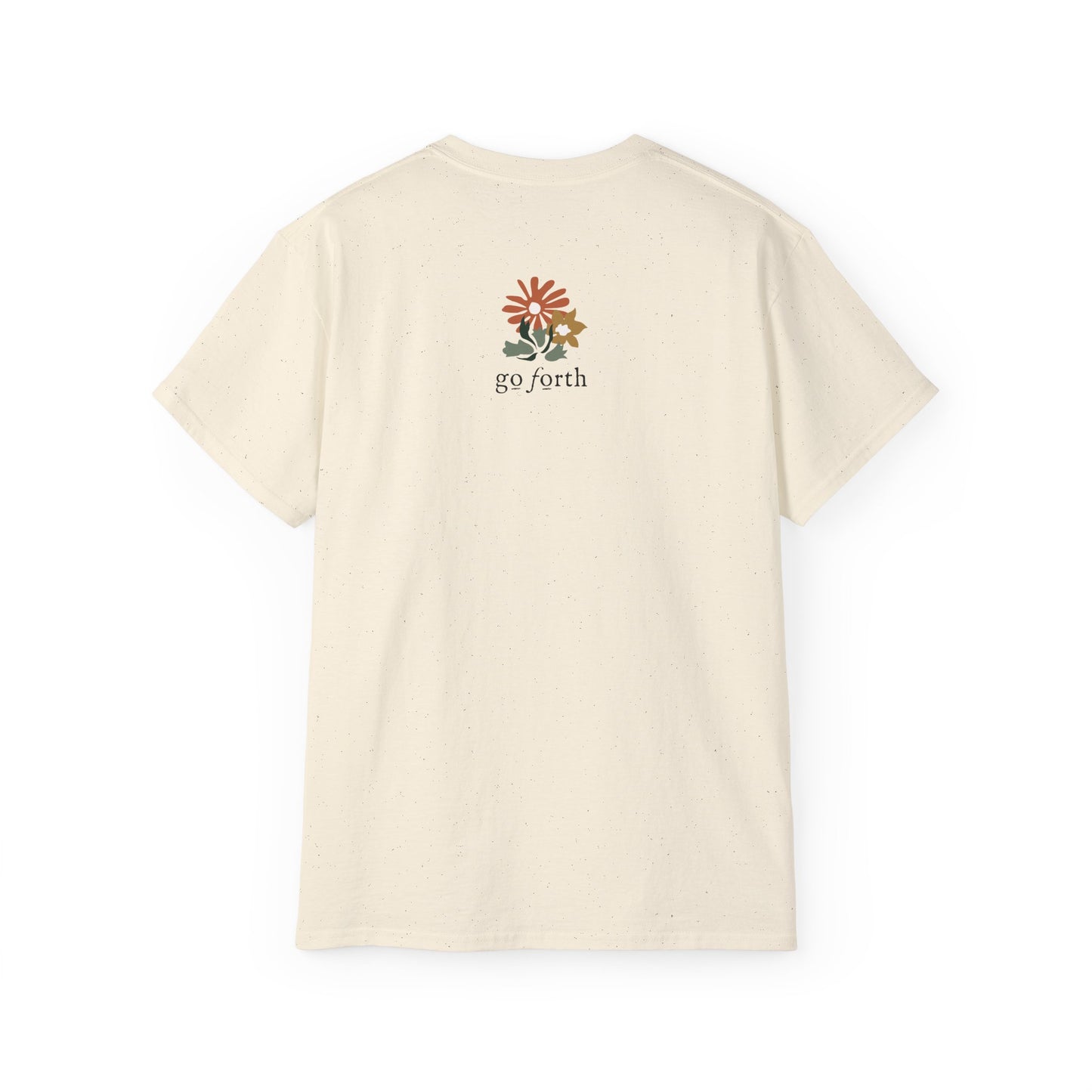 GRATEFUL BLESSED Floral Gratitude Tee, Inspirational Cotton Shirt for Everyday Wear, Grateful, Blessed, Gift Idea for Friends, Spring Fashion
