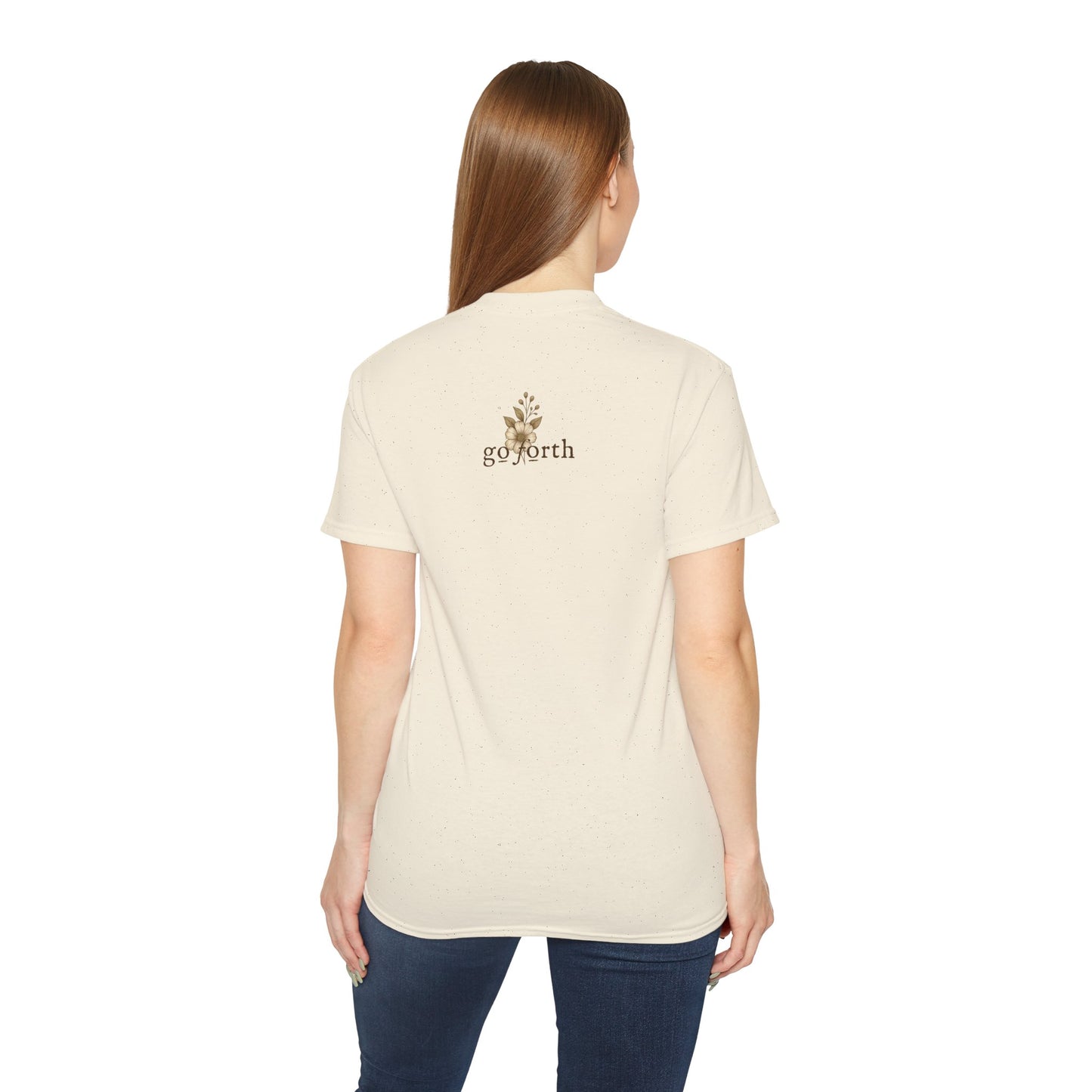 AMAZING GRACE HOW SWEET THE SOUND Floral Gratitude Tee, Inspirational Cotton Shirt for Everyday Wear, Grateful, Blessed, Gift Idea for Friends, Spring Fashion
