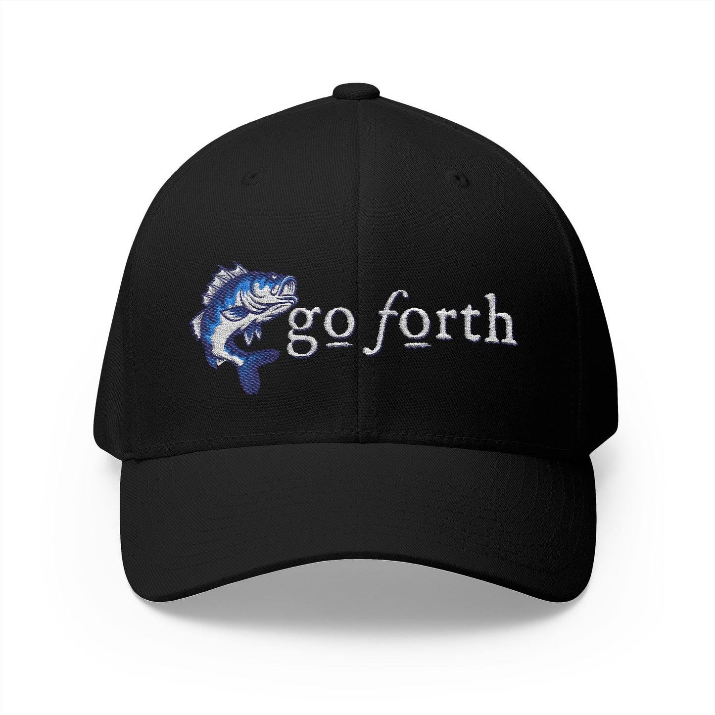 Go Forth, Outdoor Hat, Embroidered Fishing Cap -