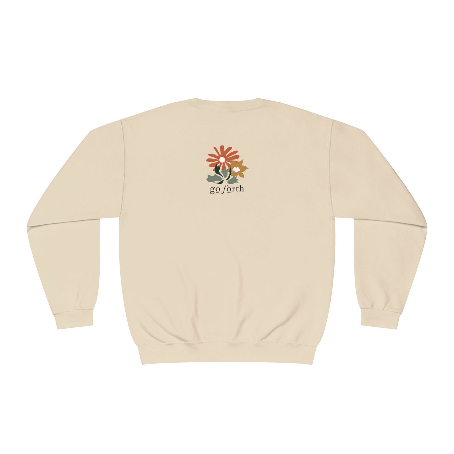 test 4 Grateful & Blessed Floral Crewneck Sweatshirt | Cozy Gift for Friends, Family, Holidays, Casual Wear, Inspirational Sweatshirt