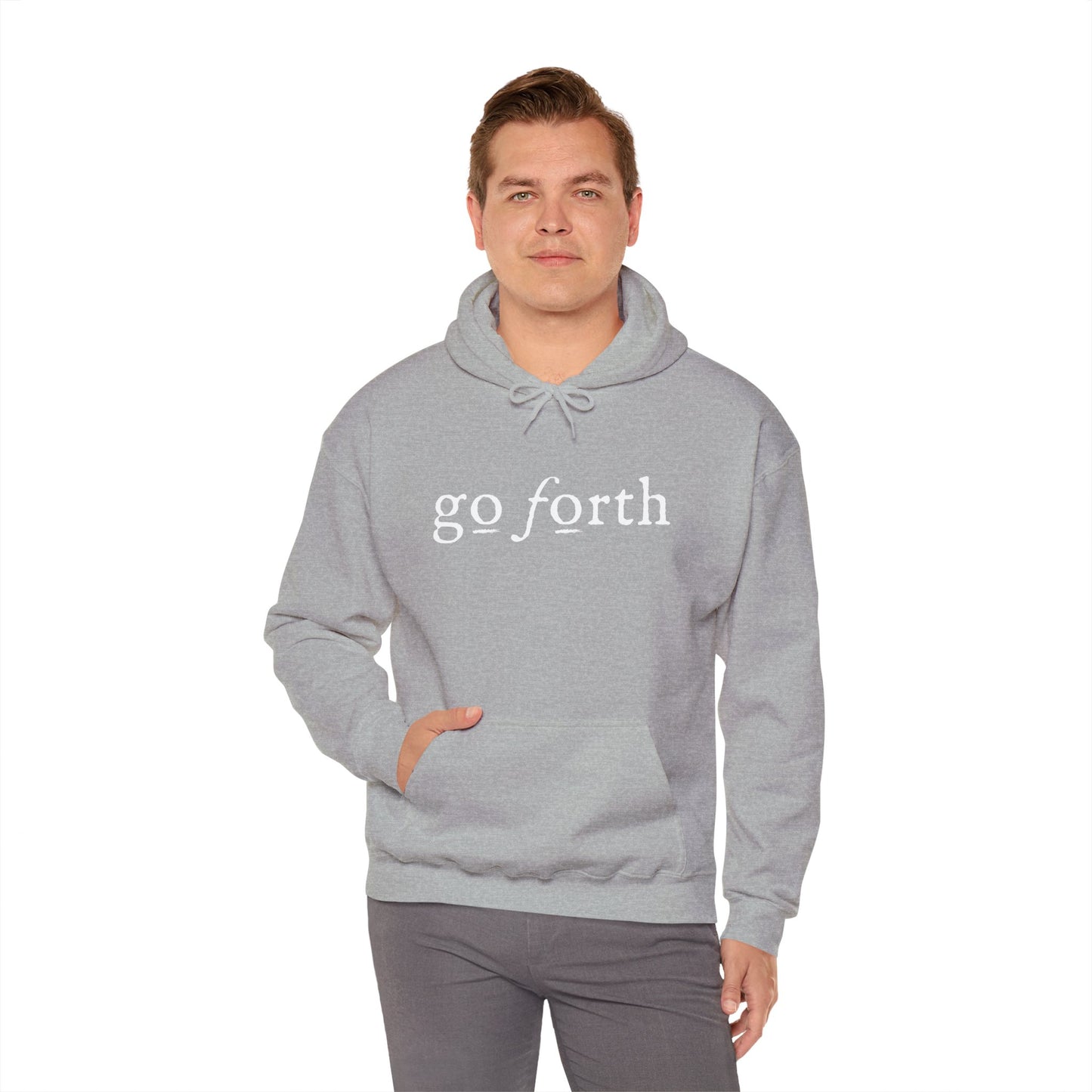 GO FORTH MEN'S Hooded Sweatshirt