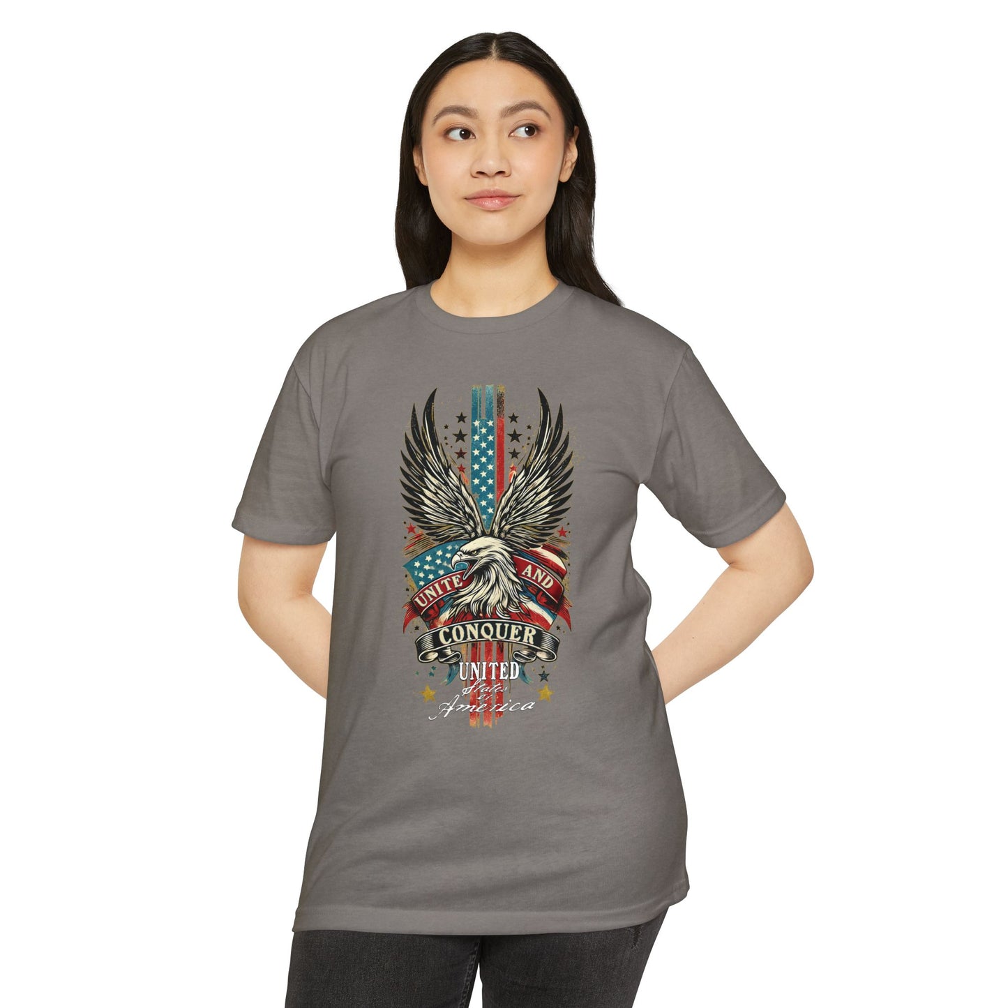 UNITE AND CONQUER Unisex CVC Jersey T-shirt