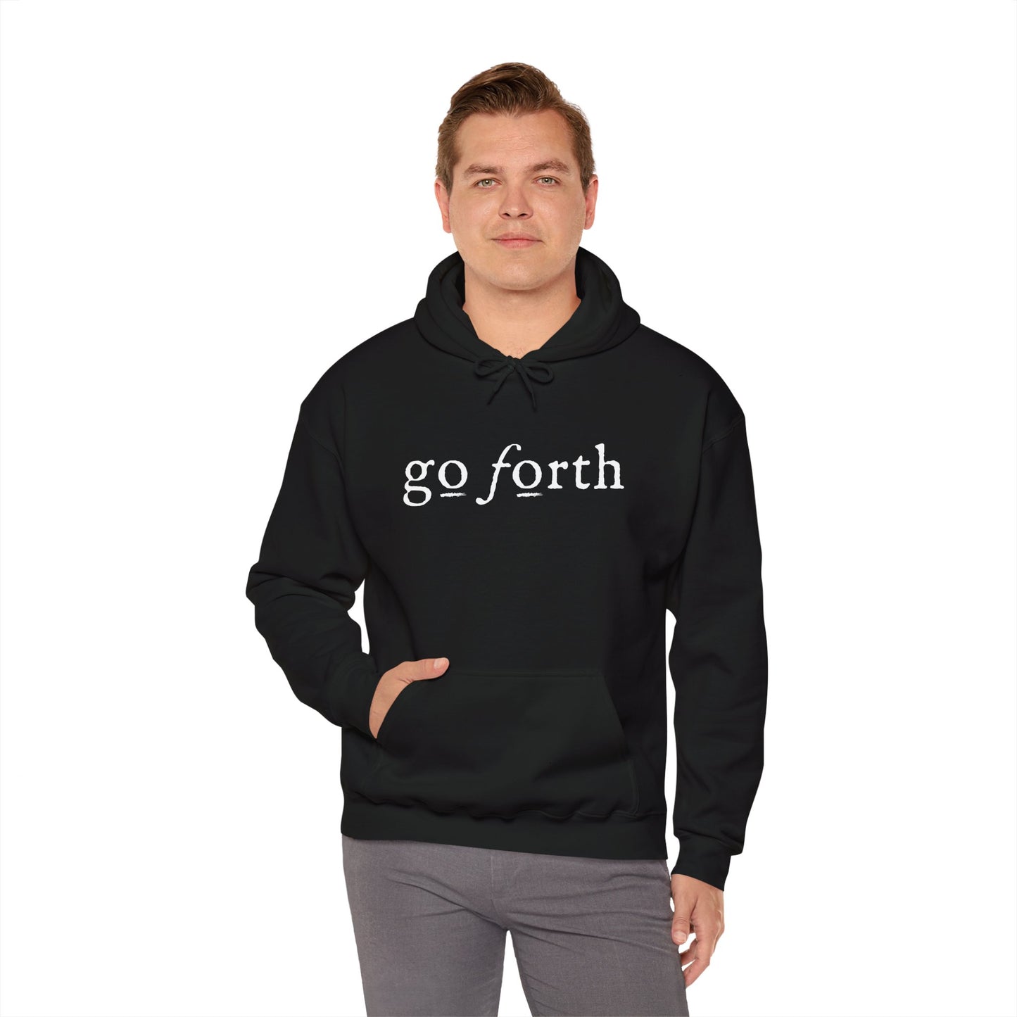 GO FORTH MEN'S Hooded Sweatshirt