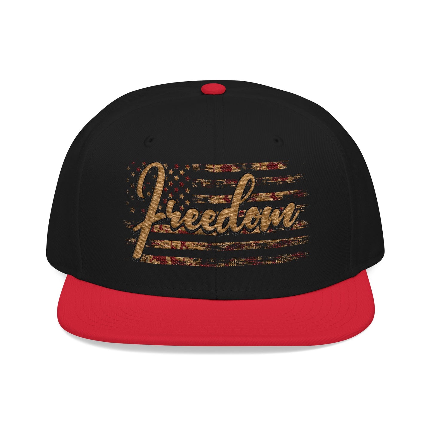 FREEDOM W/ CAMO FLAG Embroidered Snapback hat