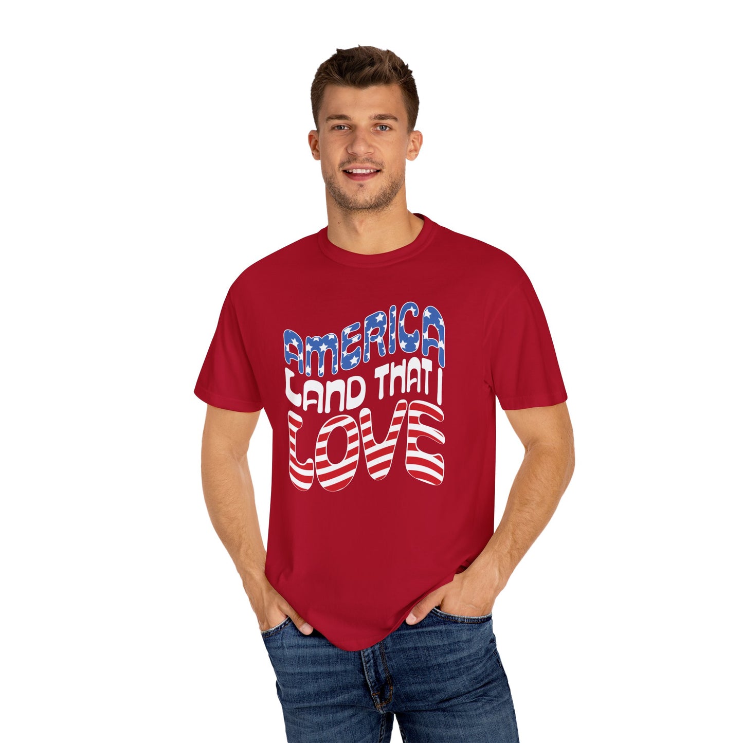 AMERICA LAND THAT I LOVE - Patriotic T-Shirt