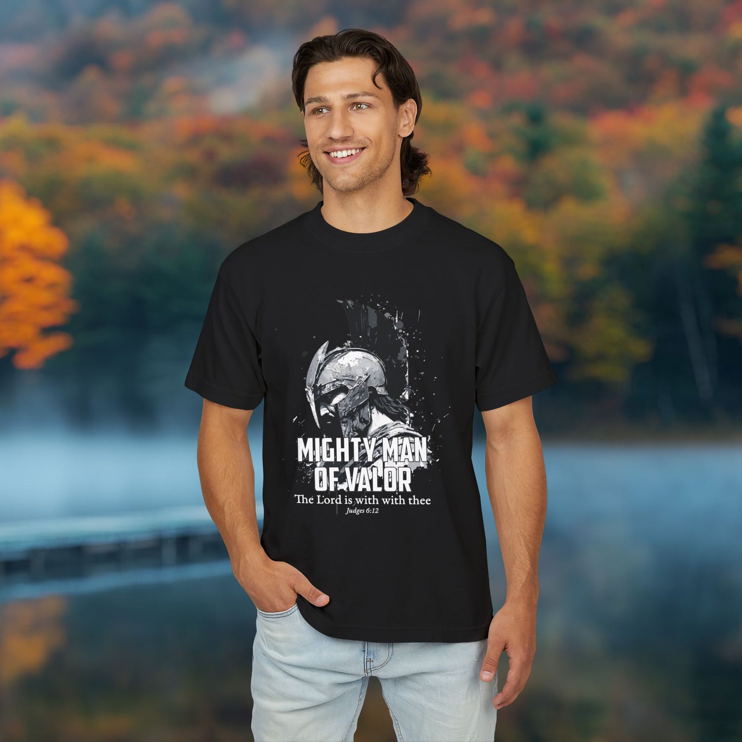 MIGHTY MAN OF VALOR - the Lord is with you. Unisex Urban Heavy Tee