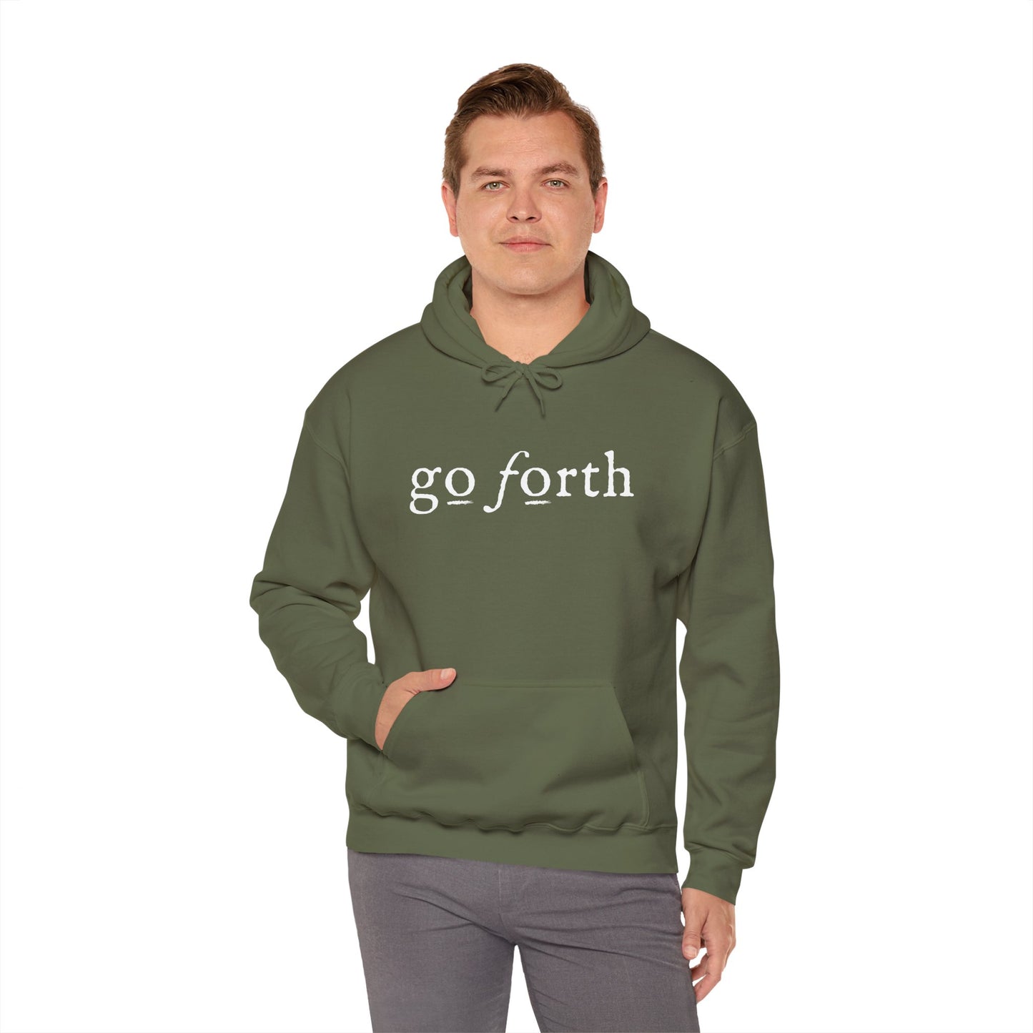 GO FORTH MEN'S Hooded Sweatshirt