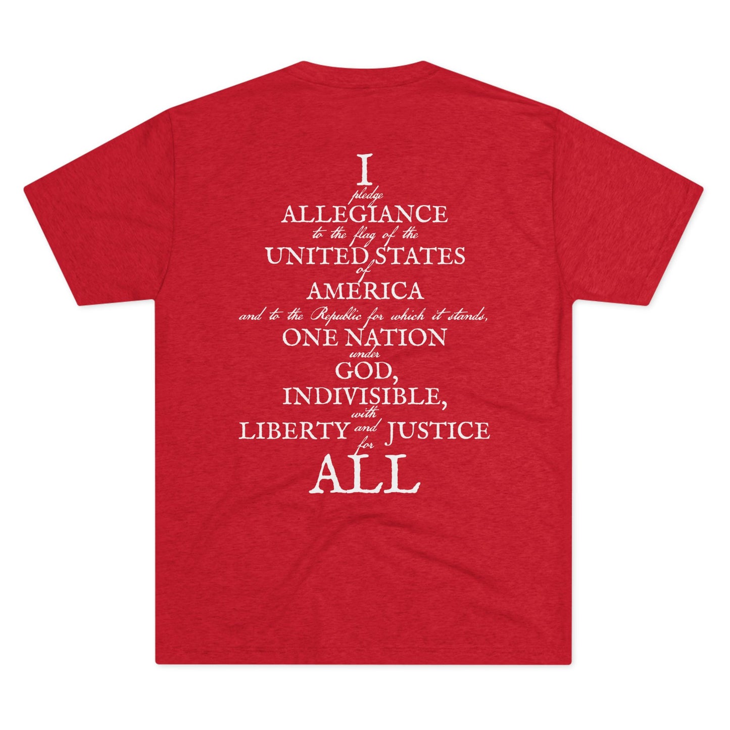WEAR YOUR ALLEGIANCE Unisex Tri-Blend Crew Tee