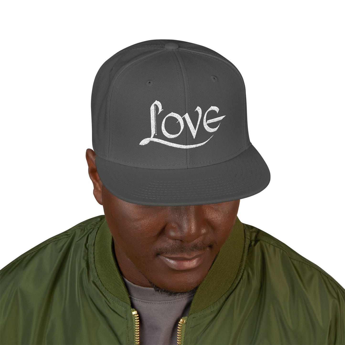 LOVE Embroidered Snapback Hat