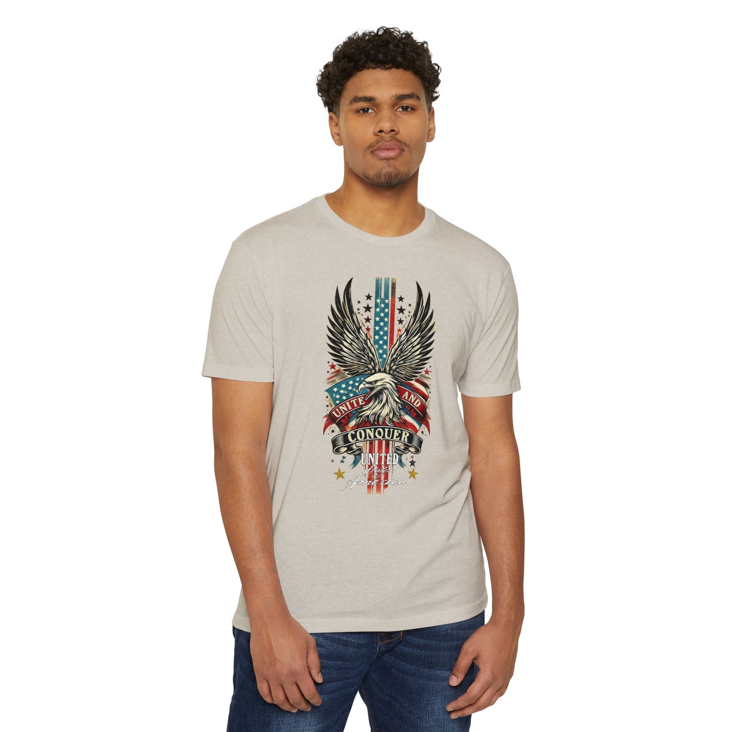 UNITE AND CONQUER Unisex CVC Jersey T-shirt