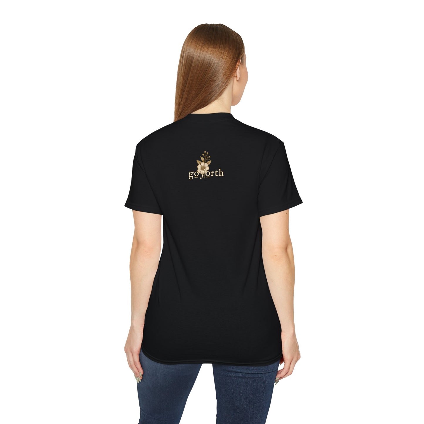 AMAZING GRACE HOW SWEET THE SOUND Floral Gratitude Tee, Inspirational Cotton Shirt for Everyday Wear, Grateful, Blessed, Gift Idea for Friends, Spring Fashion