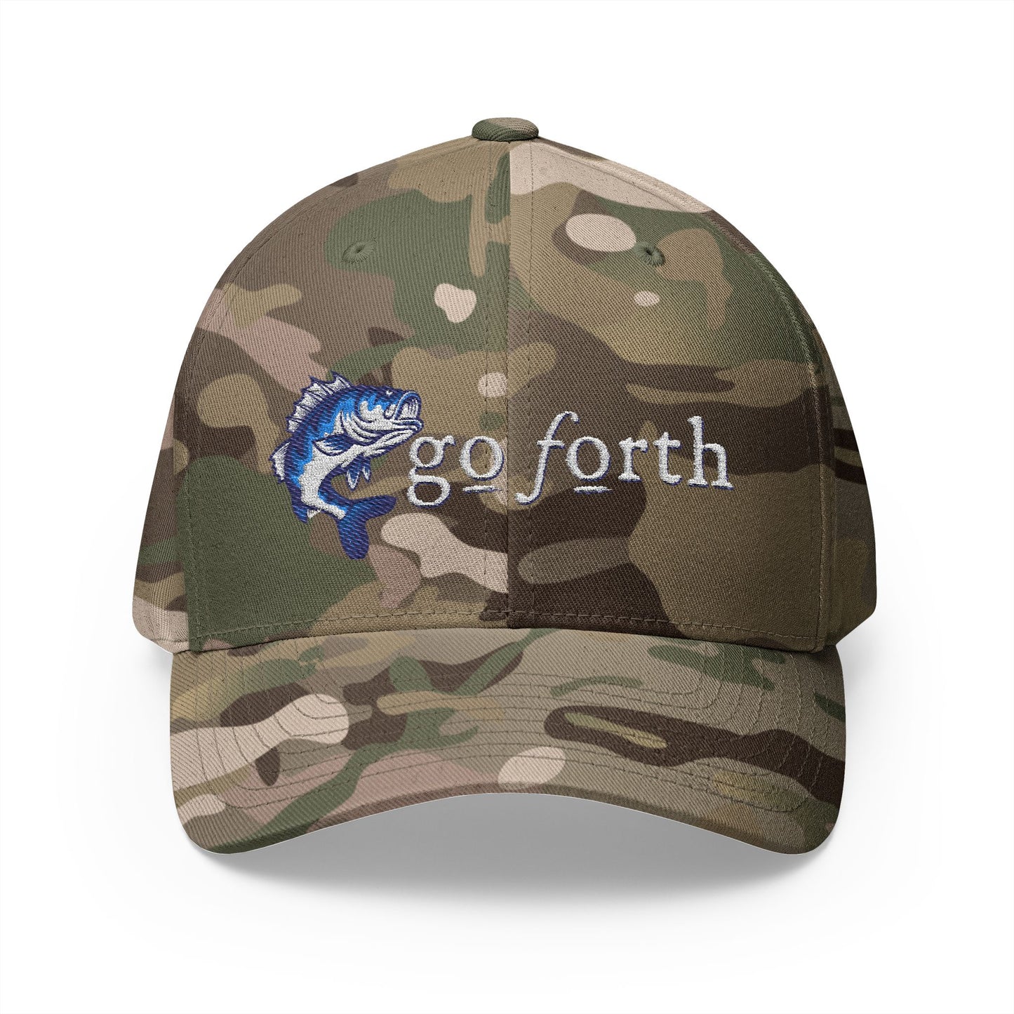 Go Forth, Outdoor Hat, Embroidered Fishing Cap -