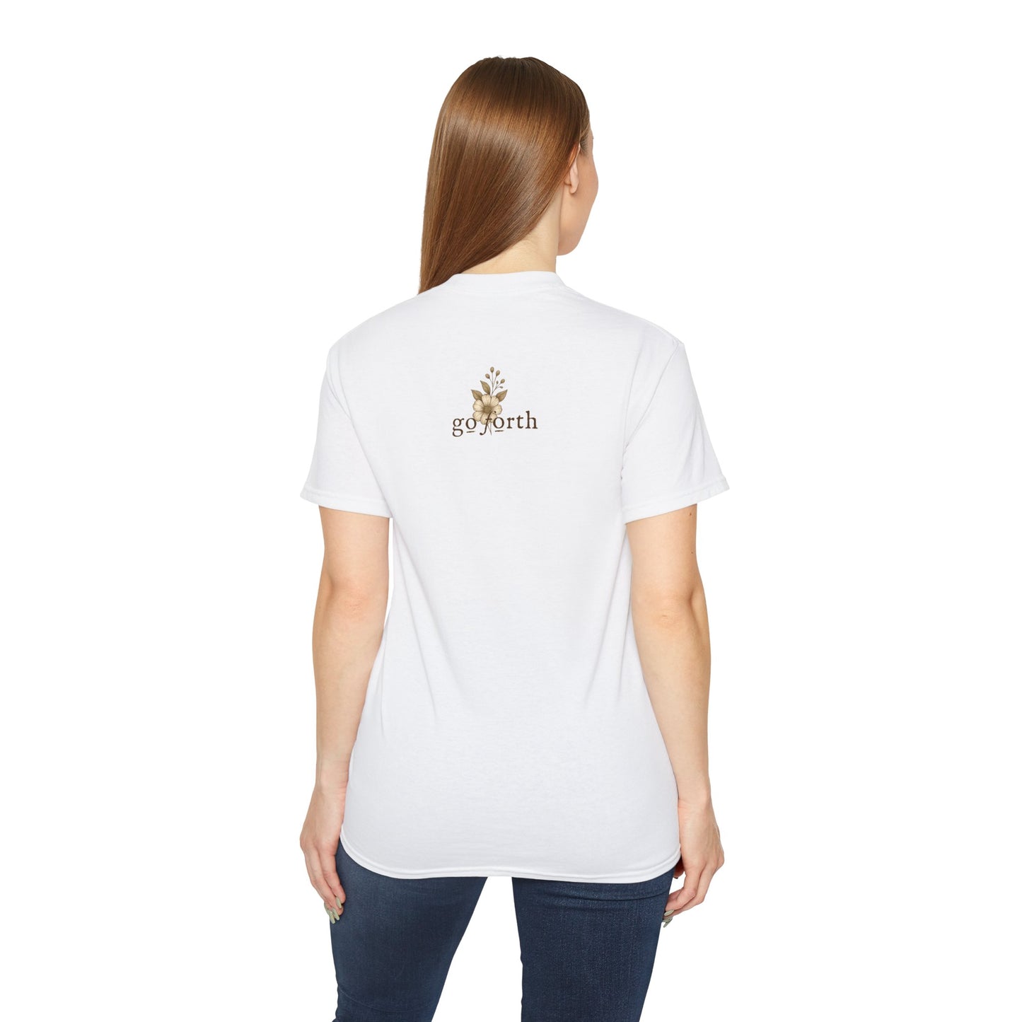 AMAZING GRACE HOW SWEET THE SOUND Floral Gratitude Tee, Inspirational Cotton Shirt for Everyday Wear, Grateful, Blessed, Gift Idea for Friends, Spring Fashion