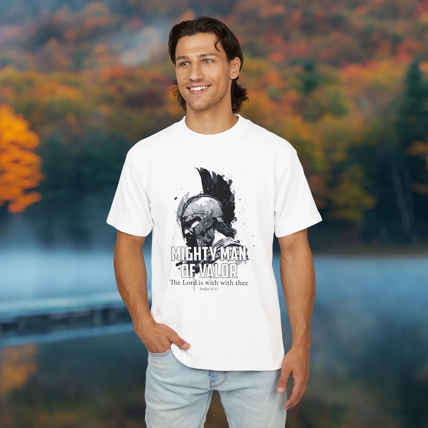 MIGHTY MAN OF VALOR - the Lord is with you. Unisex Urban Heavy Tee