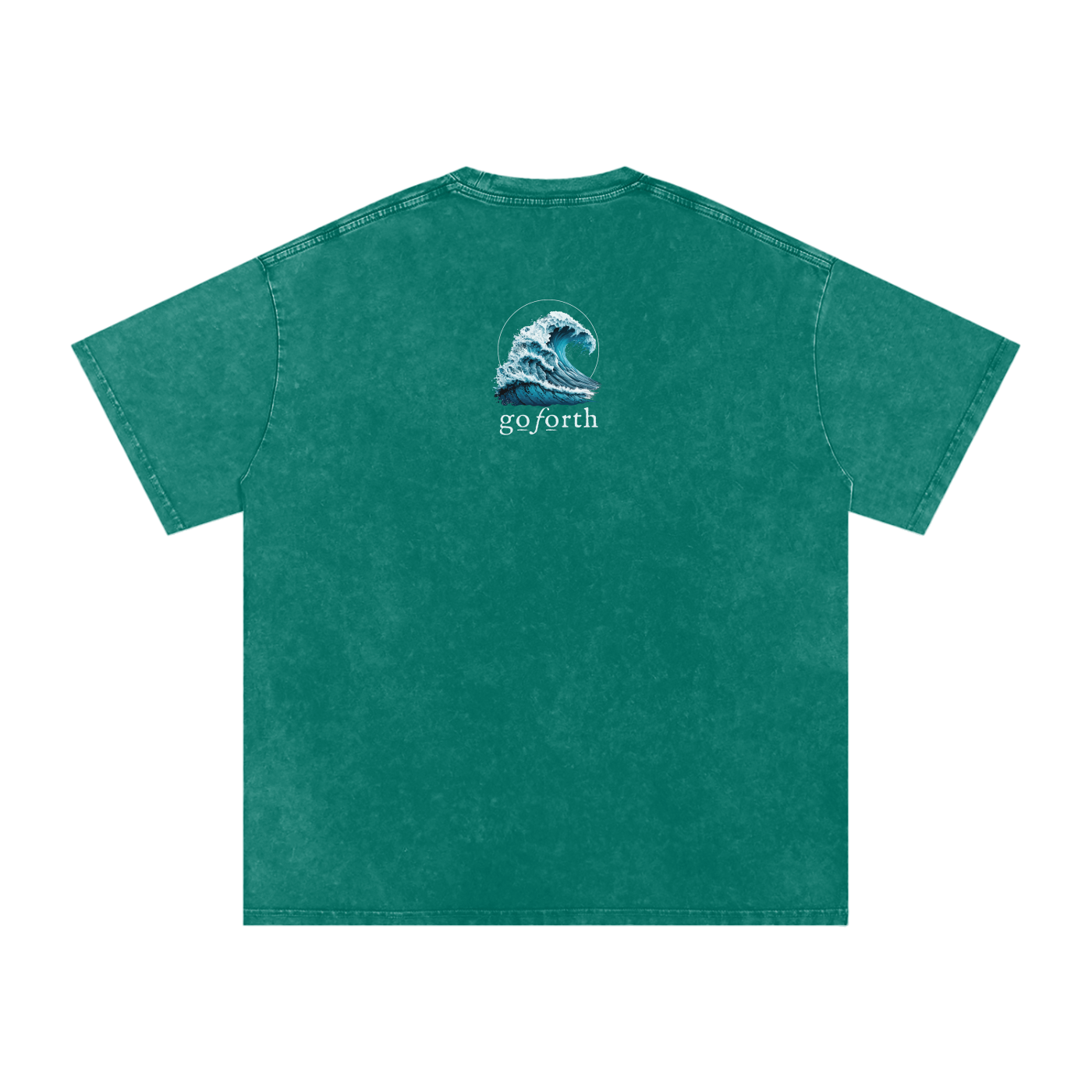 HE IS MIGHTIER THAN THE WAVES Acid Wash Oversize T-Shirt - 250 GSM