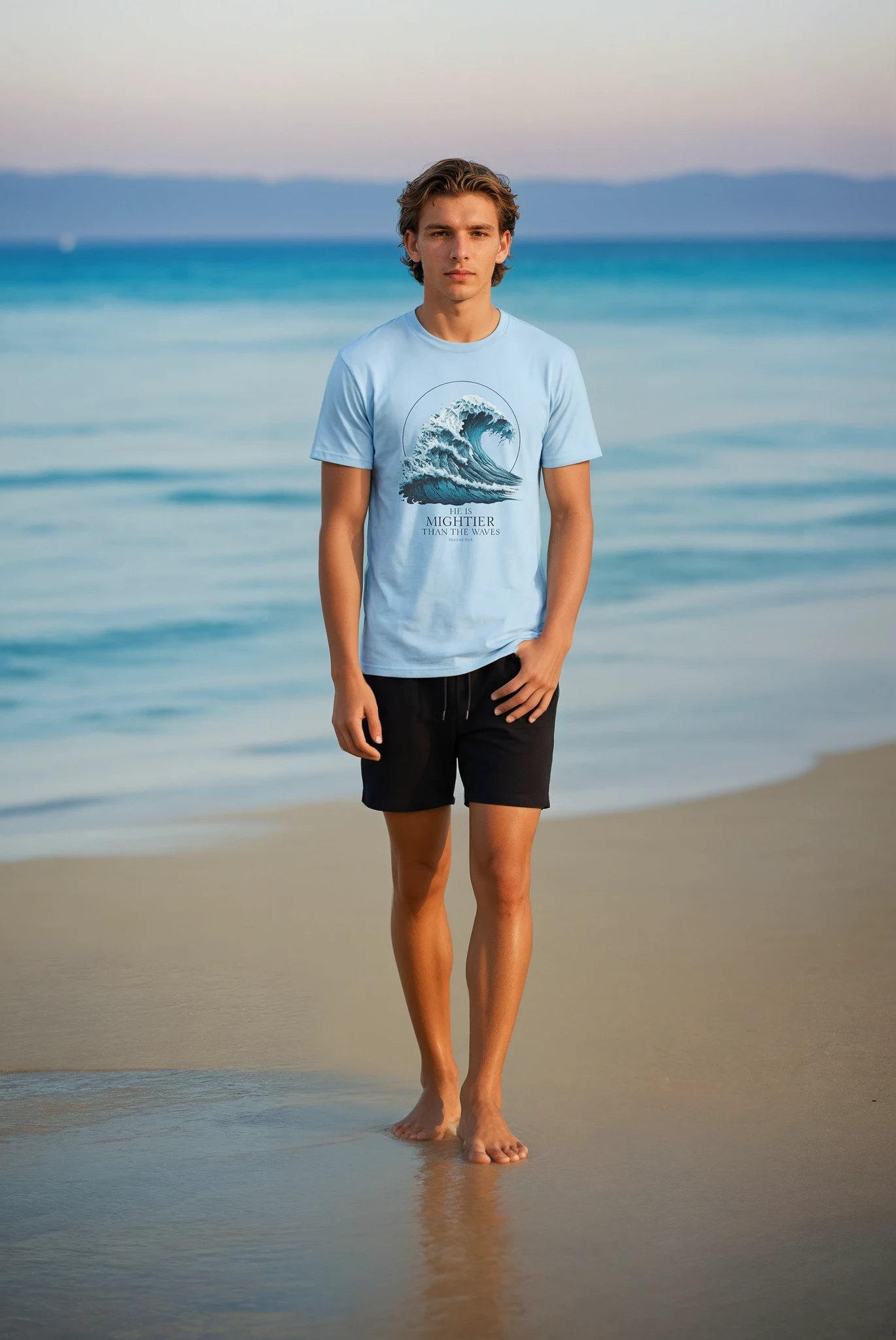 HE IS MIGHTIER THAN THE WAVES Unisex T-shirt
