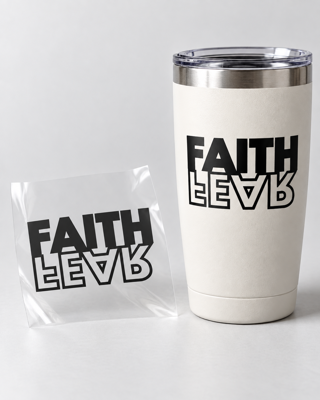 FAITH OVER FEAR UV Decal