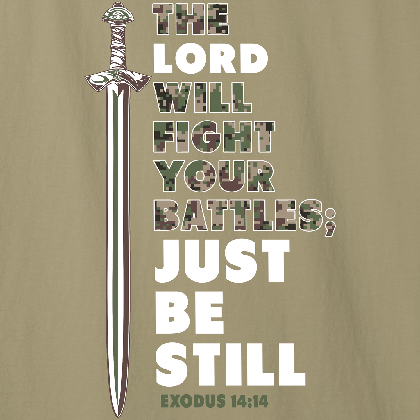THE LORD WILL FIGHT YOUR BATTLES Oversized Tee