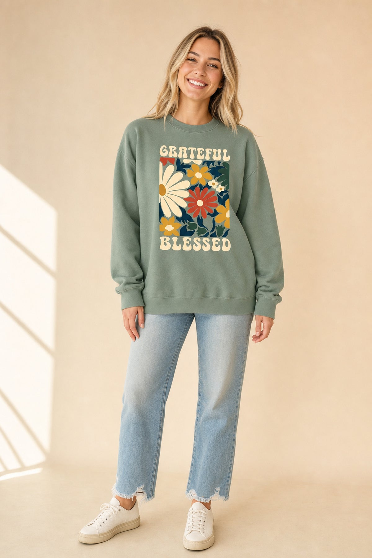 GRATEFUL BLESSED SAGE CREWNECK SWEATSHIRT