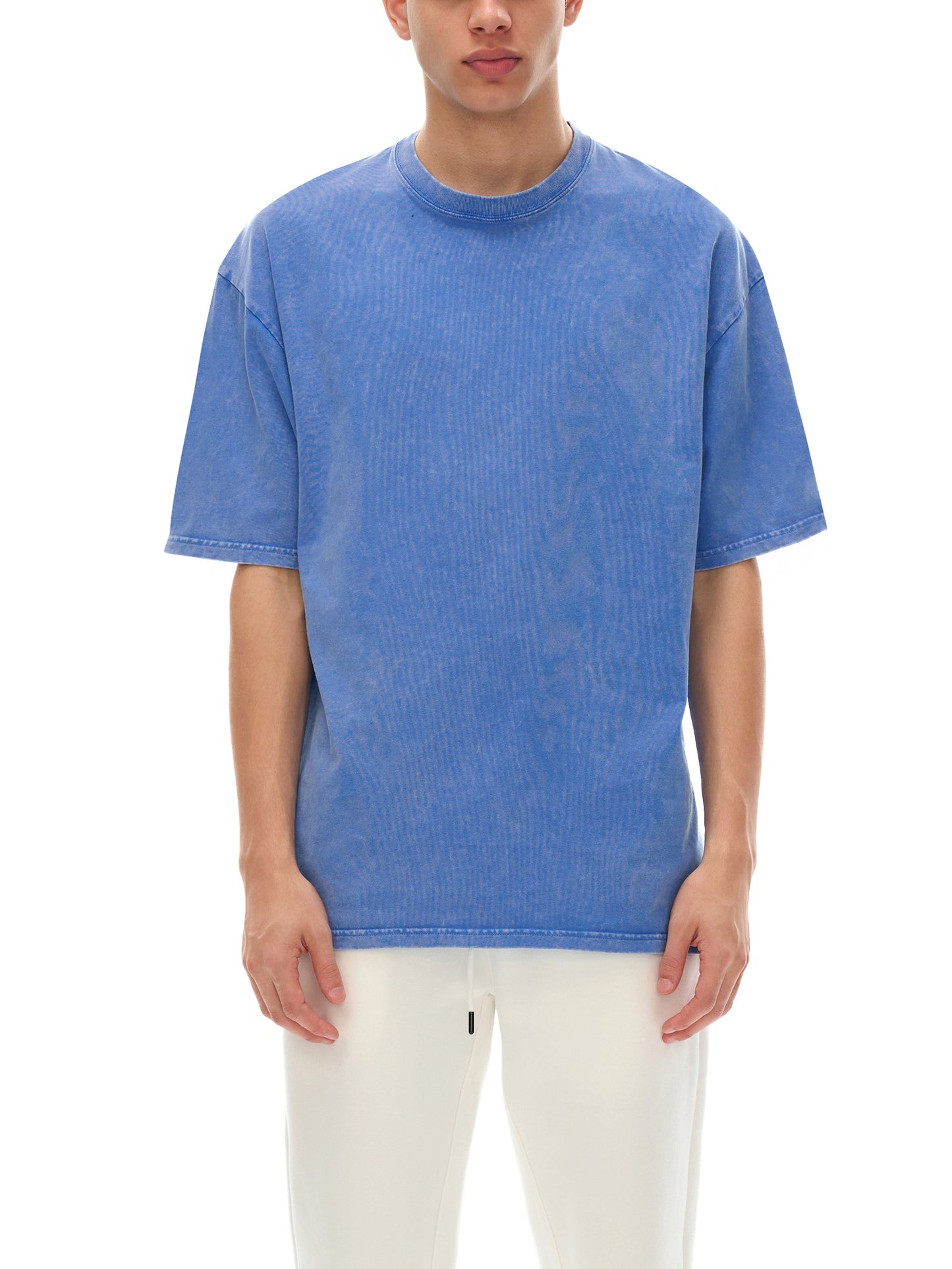 HE IS MIGHTIER THAN THE WAVES Acid Wash Oversize T-Shirt - 250 GSM
