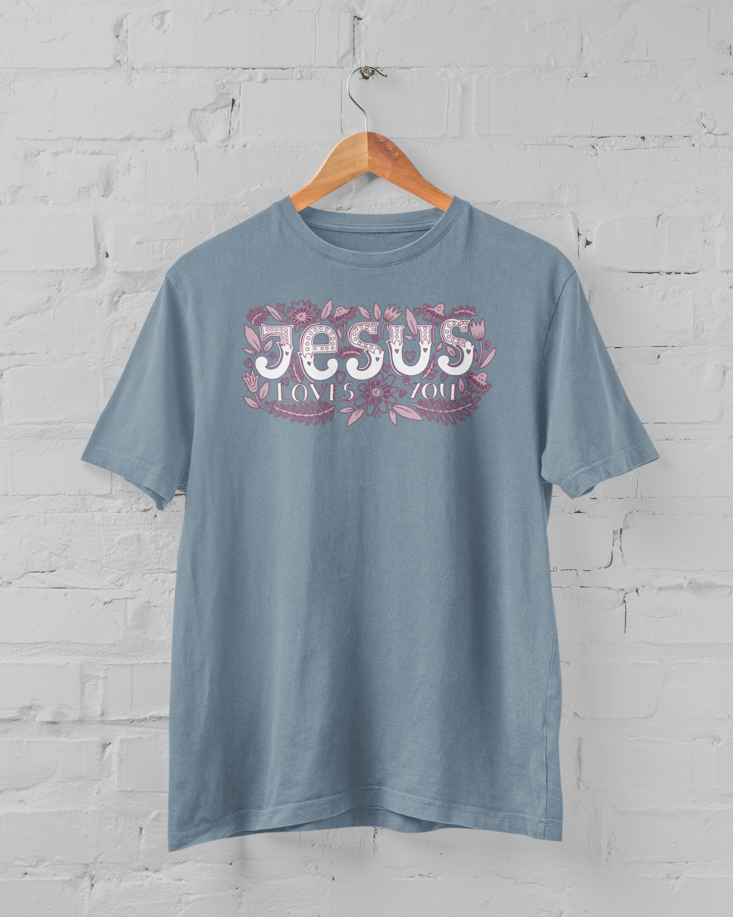 JESUS LOVES YOU - FLORAL T-shirt