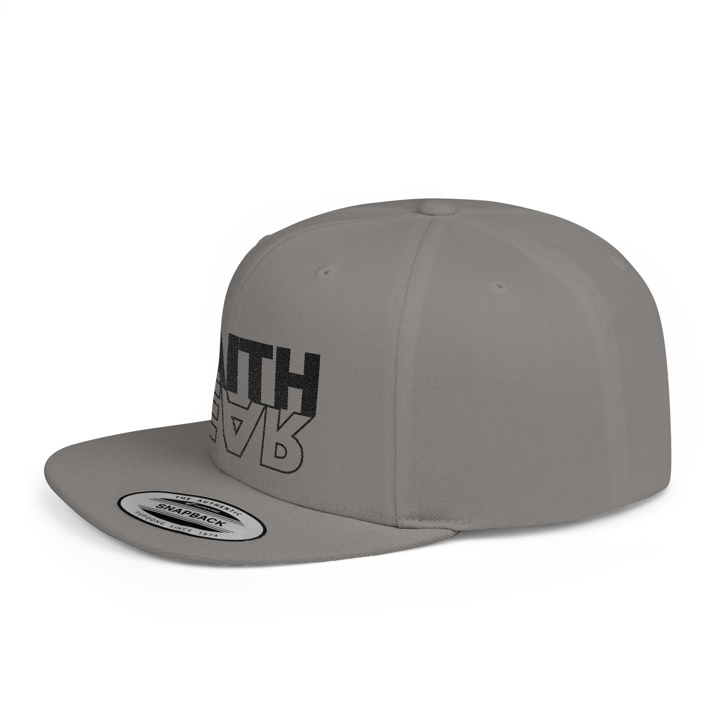 FAITH OVER FEAR Faith-Inspired Flat Bill Snapback Hat,