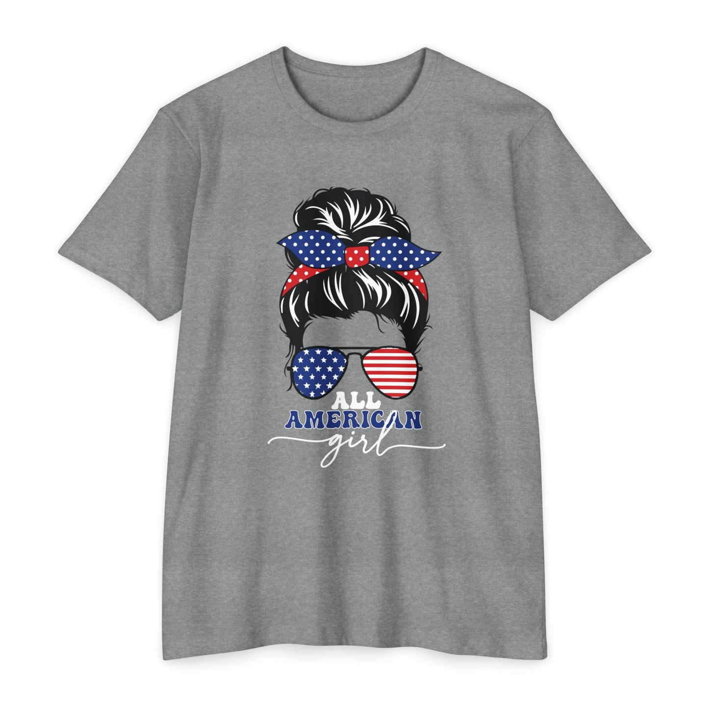 ALL AMERICAN GIRL Unisex CVC Jersey T-shirt