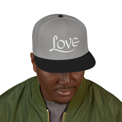 LOVE Embroidered Snapback Hat