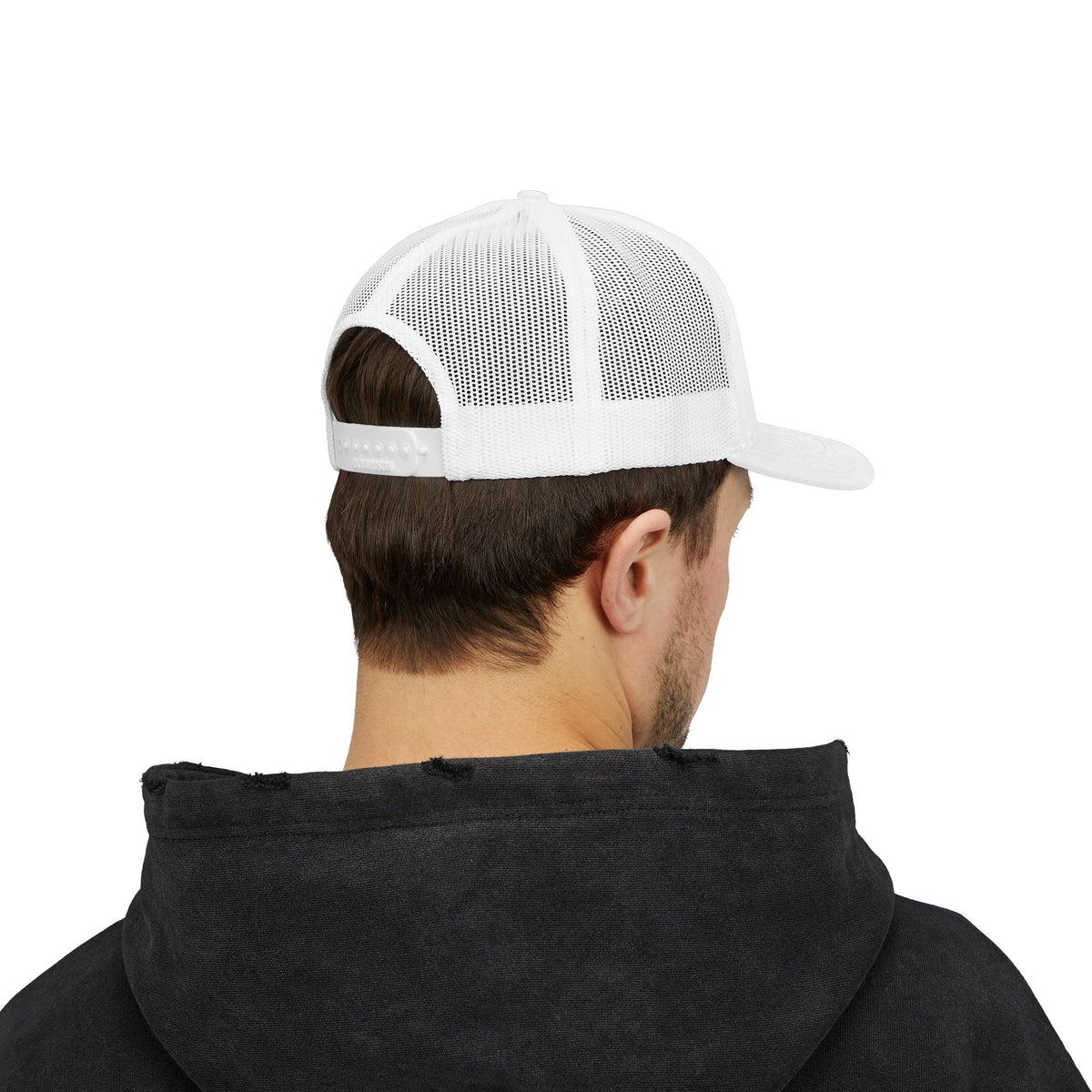 PAID IN FULL Snapback Trucker Cap - WHITE EMBROIDERY