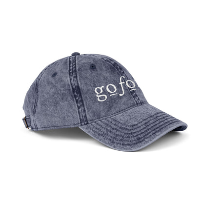 Go Forth Vintage Embroidered Cap – Distressed Baseball Hat