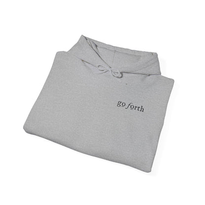 GO FORTH EMBROIDERED LIGHT Unisex Heavy Blend™ Hooded Sweatshirt