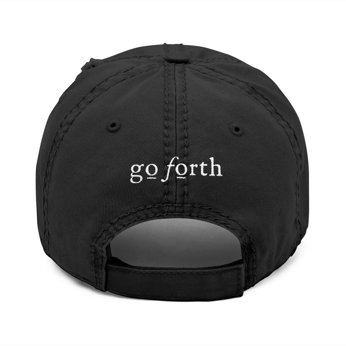 Forged Embroidered Distressed Dad Hat – Rustic Hammer Logo Cap