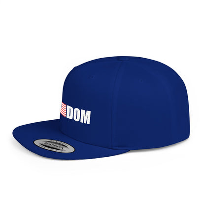 FREEDOM-Inspired Flat Bill Snapback Hat,