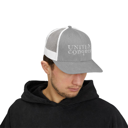 UNITE AND CONQUER Snapback Trucker Cap