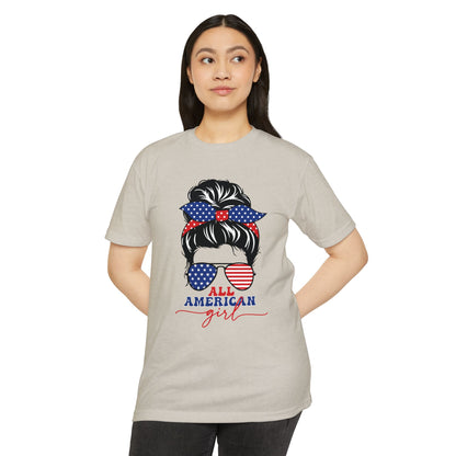 ALL AMERICAN GIRL Unisex CVC Jersey T-shirt