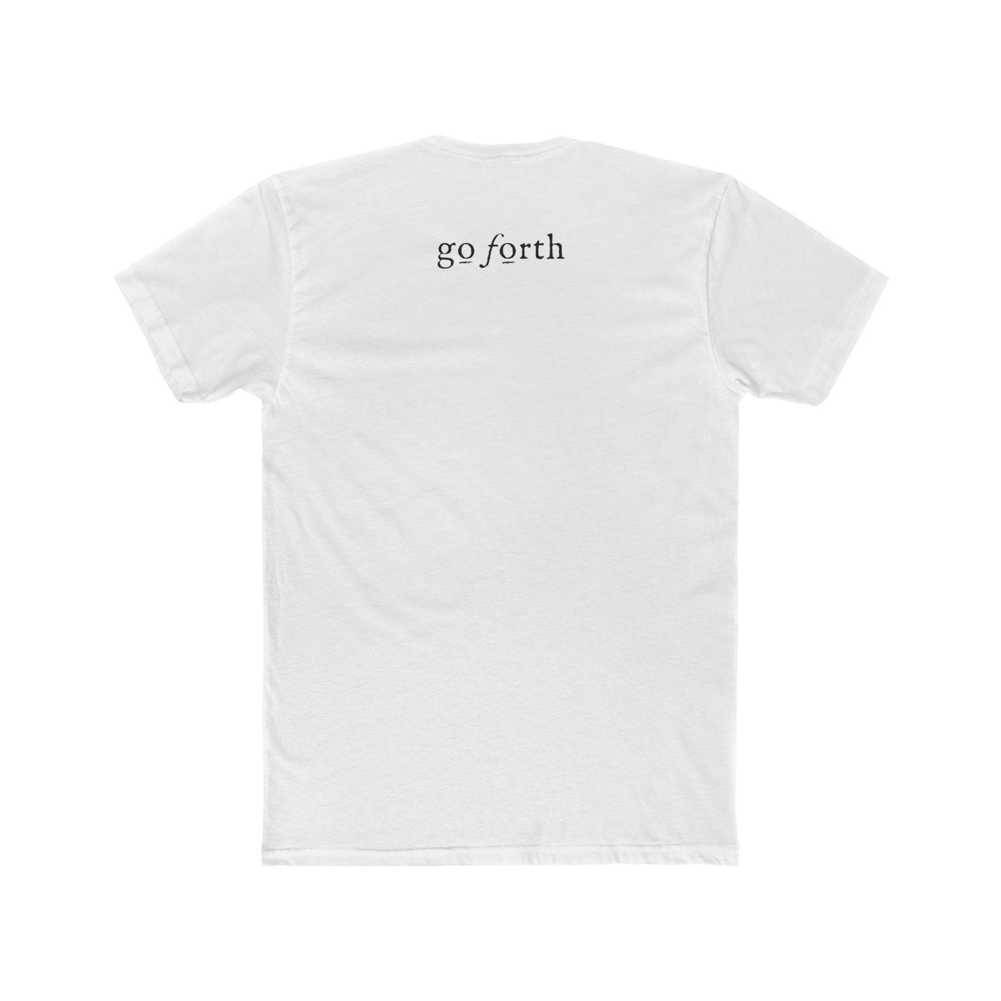 LIVE BY FAITH NOT BY FEAR 1 Unisex Cotton Crew Tee