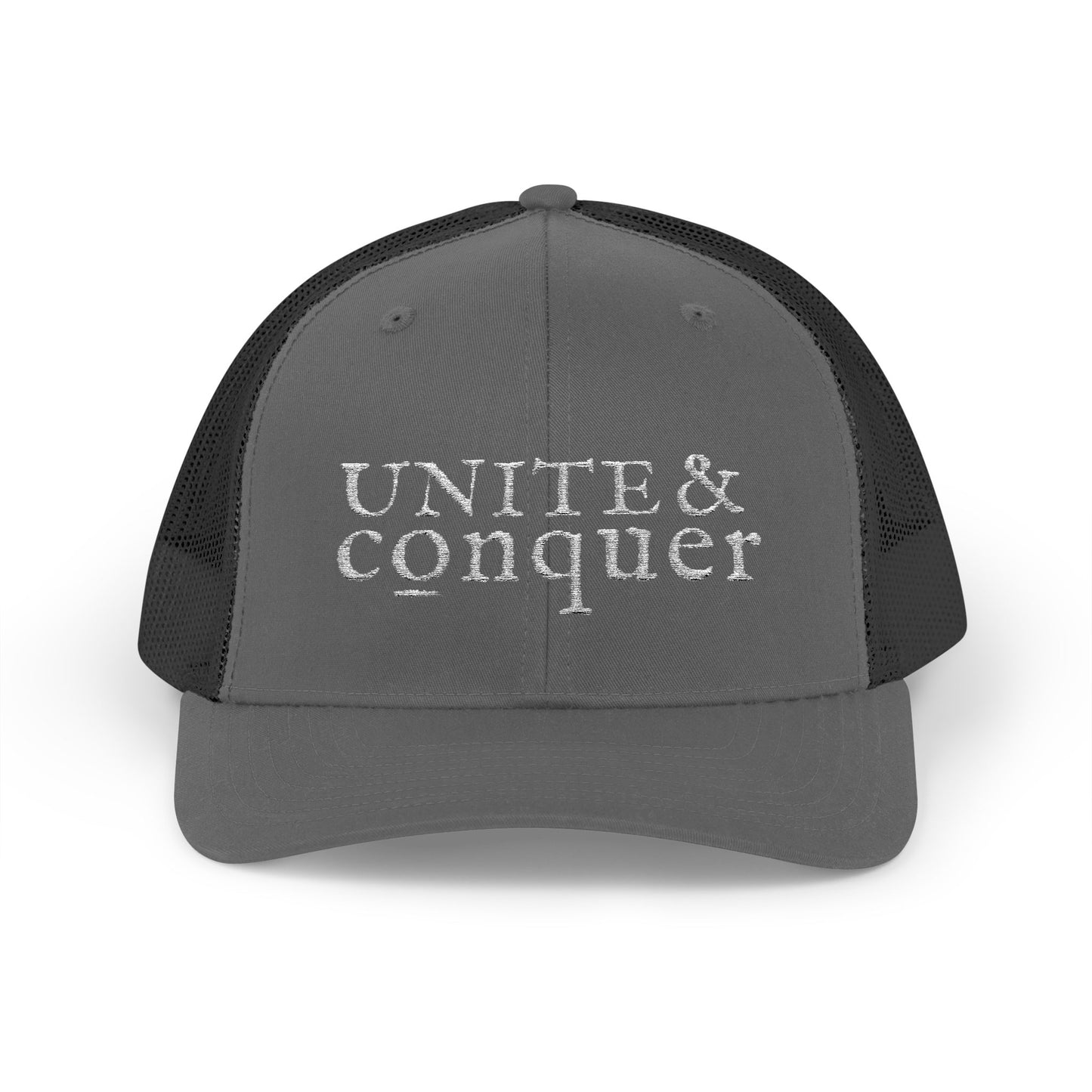 UNITE AND CONQUER Snapback Trucker Cap