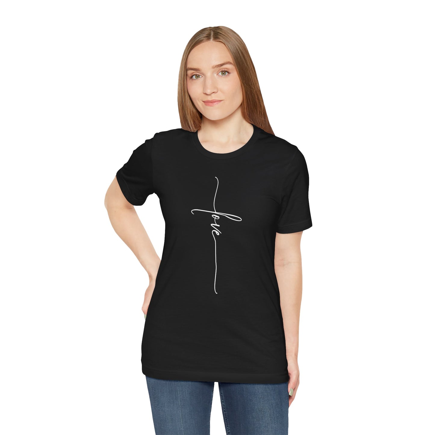 LOVE Cross Unisex Tee Shirt.