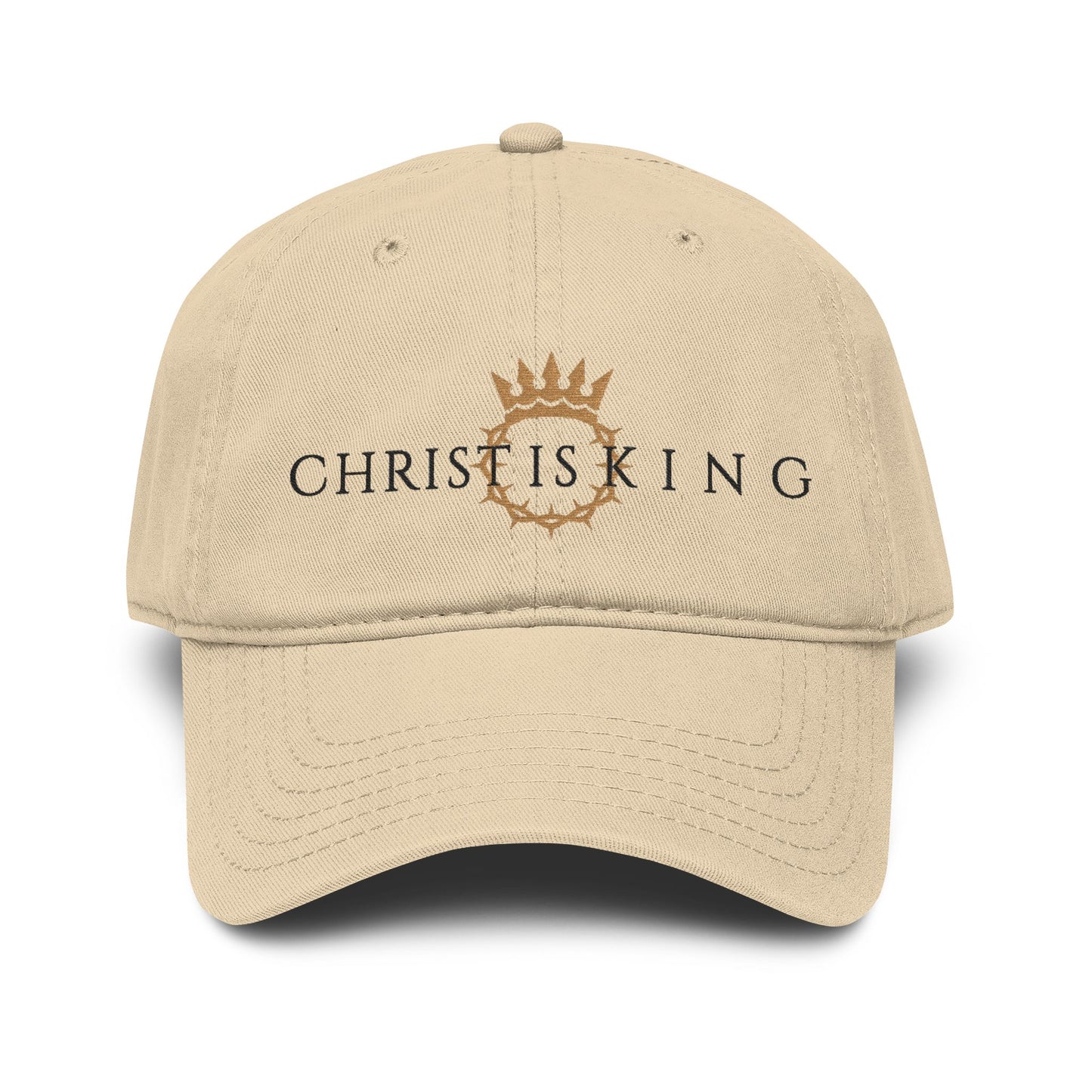 Christ Is King Embroidered Baseball Cap — 'Go Forth' Hat
