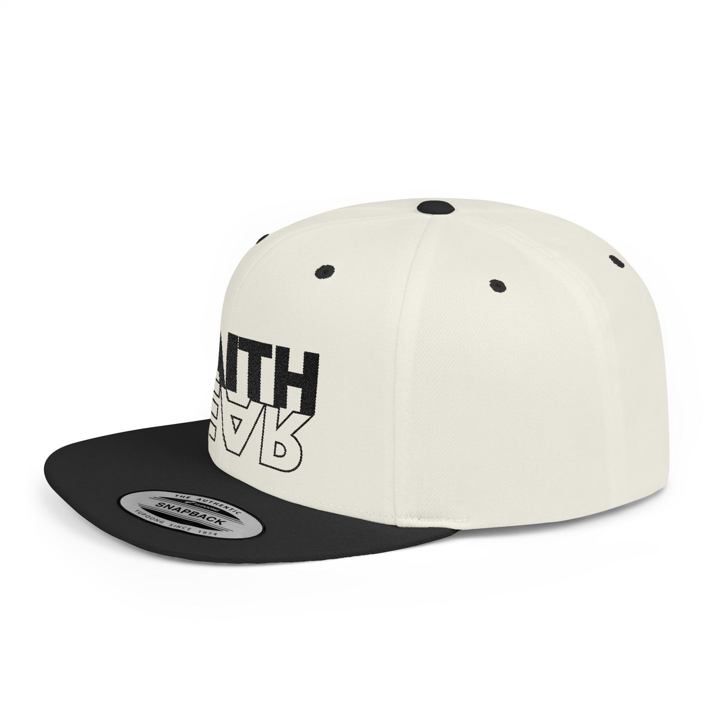 FAITH OVER FEAR Faith-Inspired Flat Bill Snapback Hat,