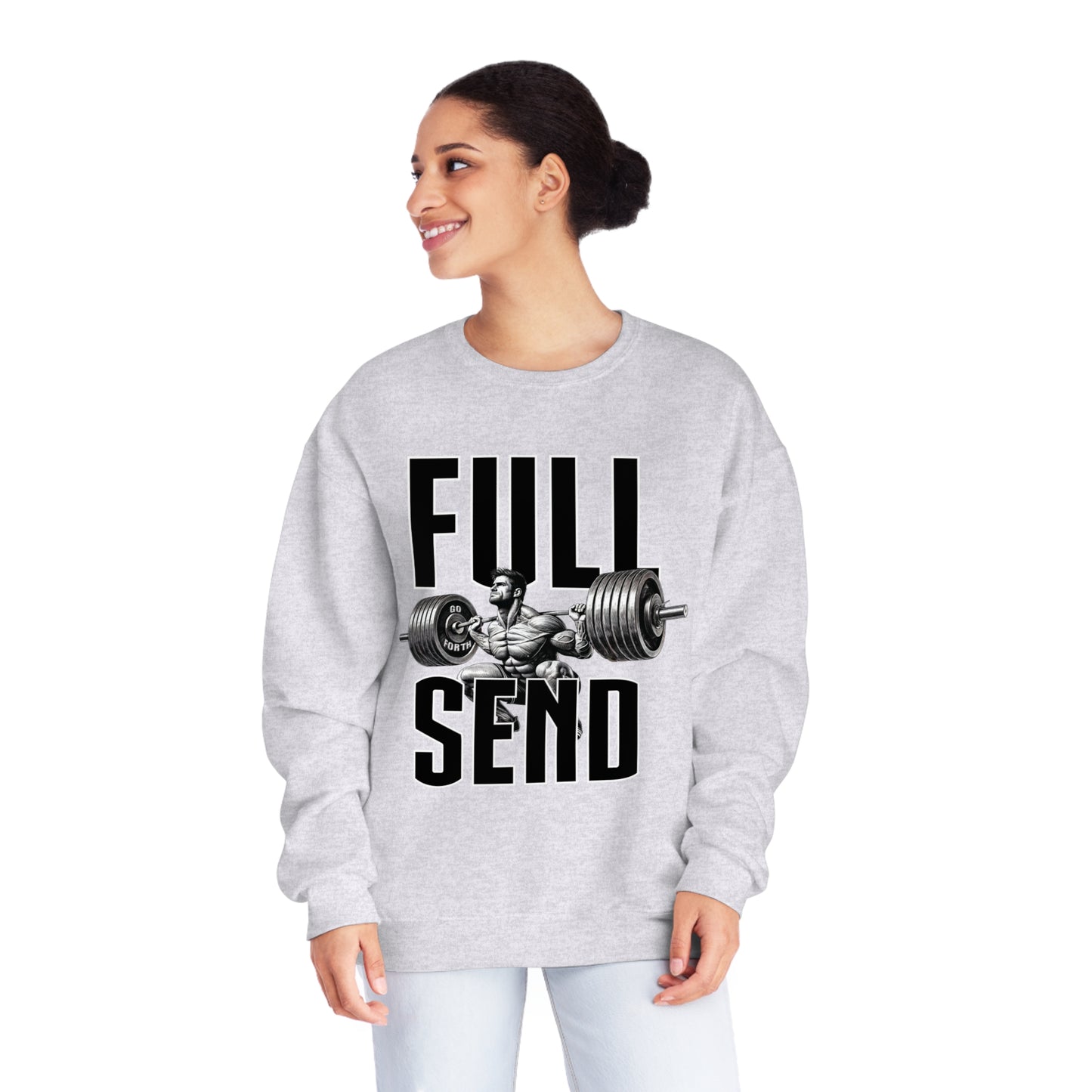 FULL SEND WEIGHTS Unisex NuBlend® Crewneck Sweatshirt