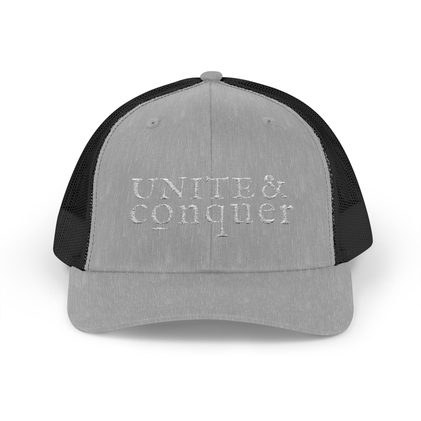 UNITE AND CONQUER Snapback Trucker Cap