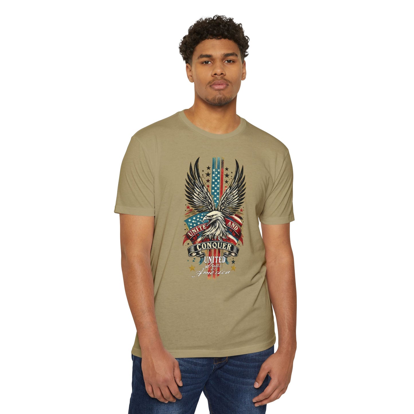 UNITE AND CONQUER  Unisex CVC Jersey T-shirt